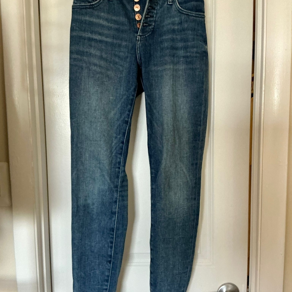 Express High Rise Blue Jeans